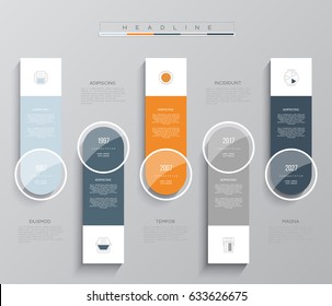 Plantilla de infografía vectorial. Concepto de negocio con 5 opciones. Para contenido, diagrama, diagrama de flujo, pasos, piezas, infografías de línea de tiempo, diseño de flujo de trabajo, gráfico.