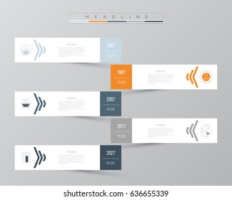 Vector infographic template. Business concept with 5 options. For content, diagram, flowchart, steps, parts, timeline infographics, workflow layout, chart.