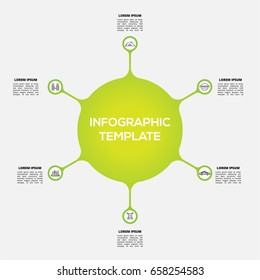 Vector infographic template, Business concept for content, diagram, flowchart, steps, parts, timeline infographics, workflow layout, chart