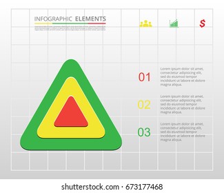 Vector infographic template. Business concept with 3 options, steps, parts, segments. Banner for cycling diagram, chart, business presentation, annual report, web design, trainings.