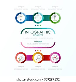 Vector infographic template. Business concept with options.Vector illustration.