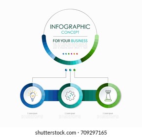 Infografik-Vorlage für die Vektorillustration. Geschäftskonzept mit options.Vektorillustration Illustration.