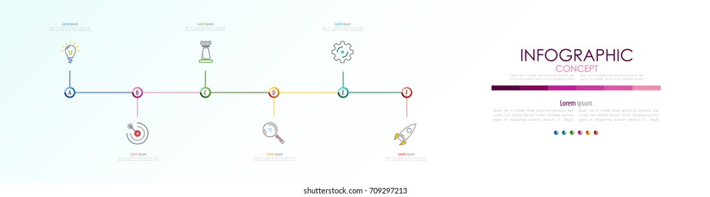 Vector infographic template. Business concept with options.Vector illustration.
