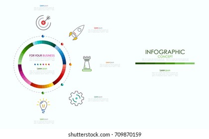 Vector infographic template. Business concept with options.Vector illustration.