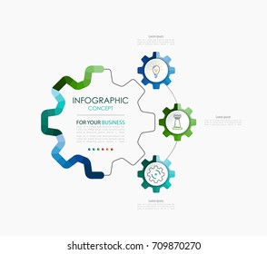Vector infographic template. Business concept with options.Vector illustration.