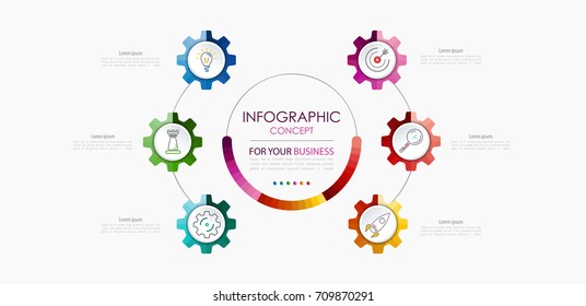 Vector infographic template. Business concept with options.Vector illustration.