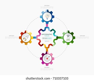 Vector infographic template. Business concept with options.Vector illustration.