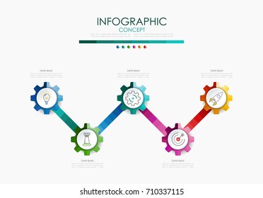 Vector infographic template. Business concept with options.Vector illustration.