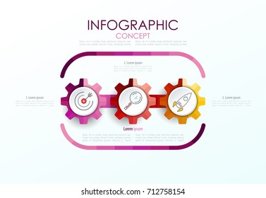 Vector infographic template. Business concept with options.Vector illustration.