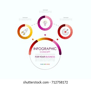 Vector infographic template. Business concept with options.Vector illustration.