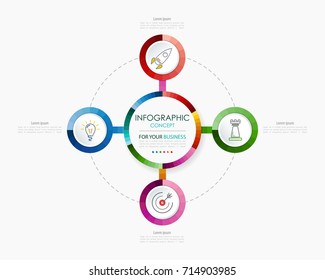 Vector infographic template. Business concept with options.Vector illustration.