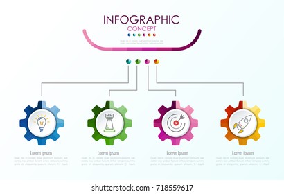 Vector infographic template. Business concept with options.Vector illustration.