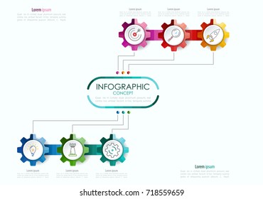 Vector infographic template. Business concept with options.Vector illustration.