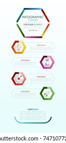 Vector infographic template. Business concept with options.Vector illustration.