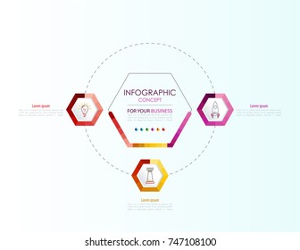 Vector infographic template. Business concept with options.Vector illustration.