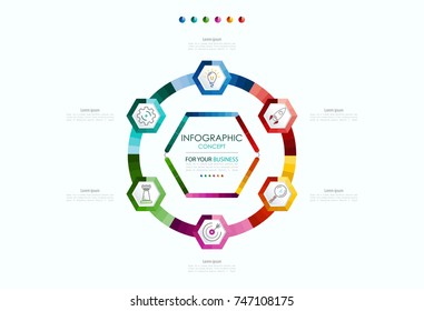 Vector infographic template. Business concept with options.Vector illustration.