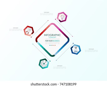 Vector infographic template. Business concept with options.Vector illustration.