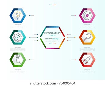 Vector infographic template. Business concept with options.Vector illustration.