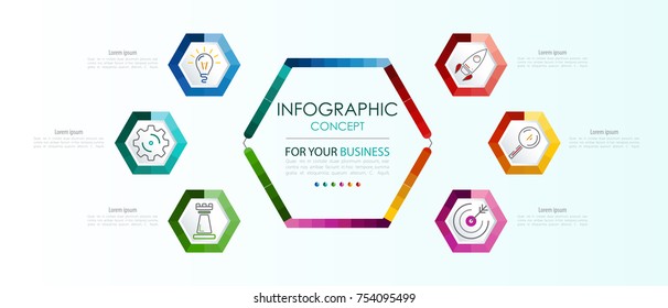 Vector infographic template. Business concept with options.Vector illustration.