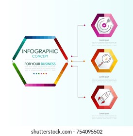 Vector infographic template. Business concept with options.Vector illustration.