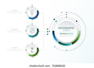 Vector infographic template. Business concept with options.Vector illustration.