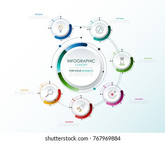 Vector infographic template. Business concept with options.Vector illustration.