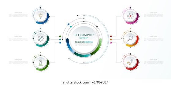Vector infographic template. Business concept with options.Vector illustration.