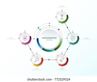 Vector infographic template. Business concept with options.Vector illustration.