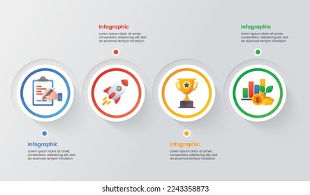 Vector infographic template. Infographic business template design