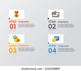Vector infographic template. Infographic business template design