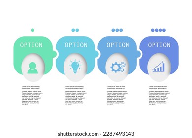 Vector Infographic template for business plan, strategy, roadmap, workflow , options.  4 Steps Modern  timeline diagram creative style, different color rectangle shapes.