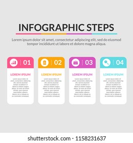 Vector infographic template for business, presentation, and marketing with many color option