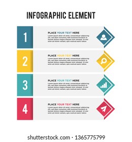 Vector infographic template for business, presentation, and marketing with many color option