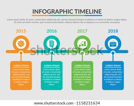 Vector infographic template for business, presentation, and marketing with many color option