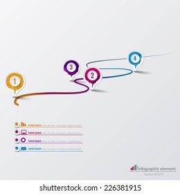 Vector infographic template. Can be used for workflow layout, diagram, timeline,  business step options.