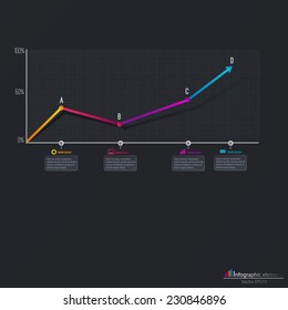 Vector infographic template. Can be used for work flow layout, diagram, timeline, business step options.