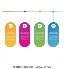 Vector infographic template with circle design.Business concept with 4 options, steps, parts.