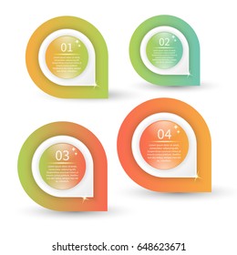 Vector infographic template. Colorful concept on the white background.