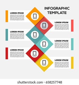 Vector infographic template for content, diagram, flowchart, steps, parts, timeline infographics, workflow layout, chart