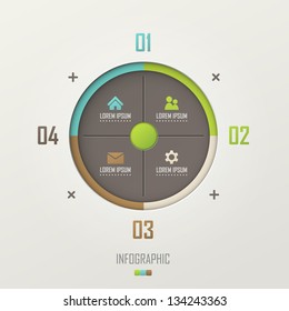 Vector infographic template design