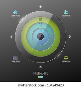 Vector infographic template design