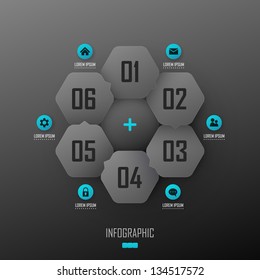 Vector infographic template design