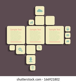 vector infographic template design