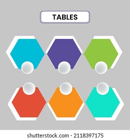 Vector infographic, template design. Business concept, Infograph with option number 6, step or process. Infographic elements for layout process diagrams, parts, graphs, infographics