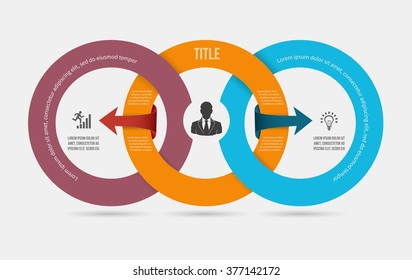 Vector infographic template. Design business concept for presentation, graph and diagram. Options, parts, steps or processes. Vector EPS10.