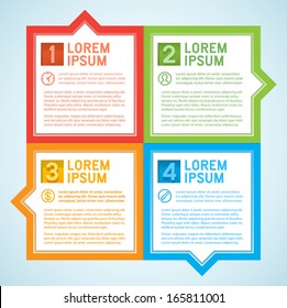 vector info-graphic template, design elements