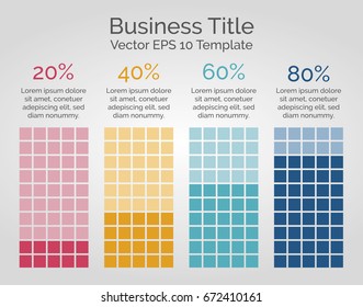 Vector infographic template, diagram chart, graph presentation with 4 options