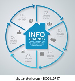 Vector infographic template for diagram, graph, presentation, chart, business concept with 2 options.