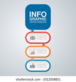 Vector infographic template for diagram, graph, presentation, chart, business concept with 3 options.