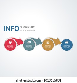 Vector infographic template for diagram, graph, presentation, chart, business concept with 4 options.